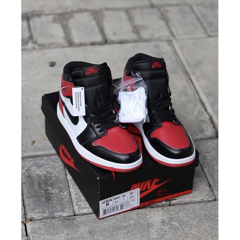 Jual NIKE AIR JORDAN 1 MID BRED TOE | Shopee Indonesia
