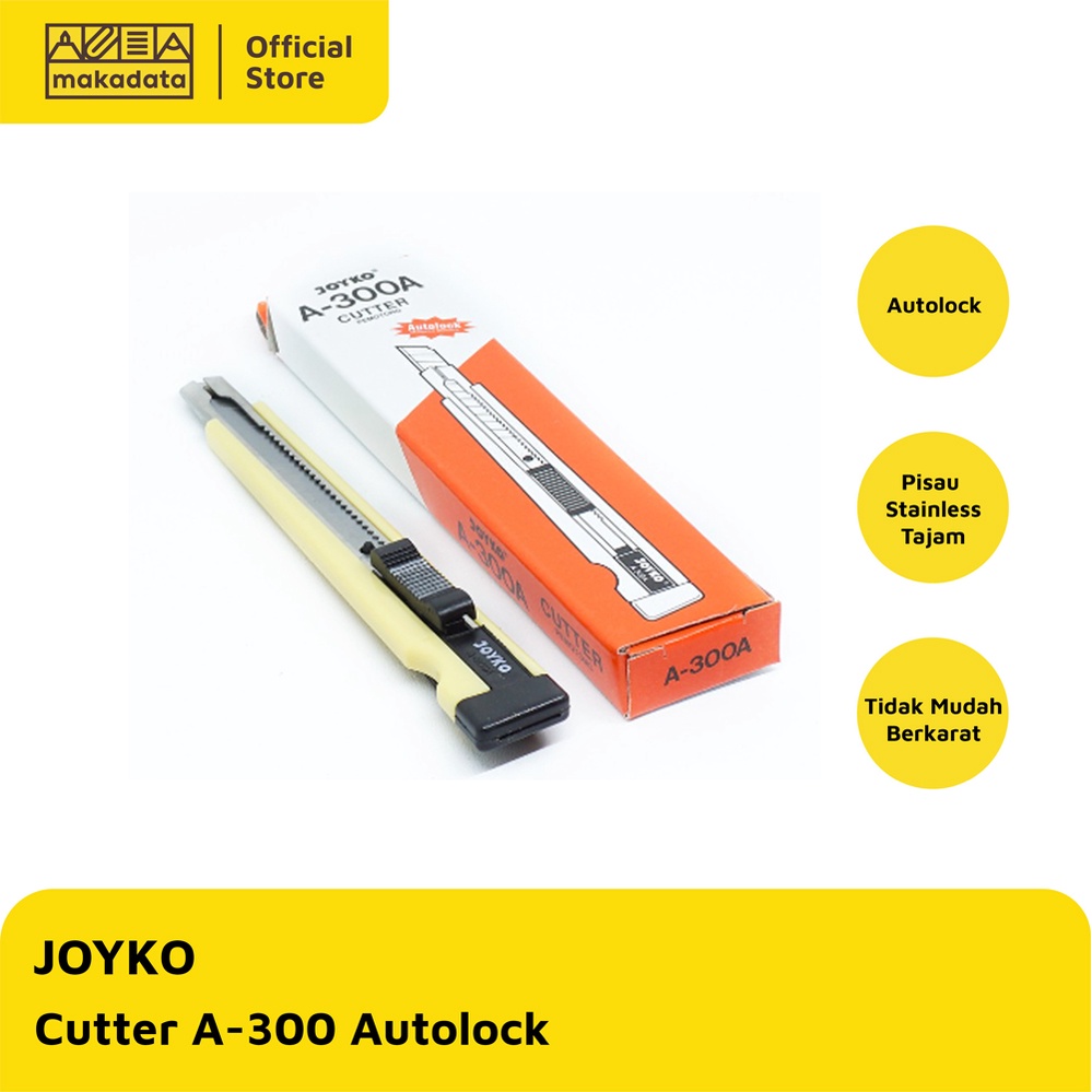 

CUTTER JOYKO A-300 AUTOLOCK UKURAN KECIL (1 PCS) MURAH