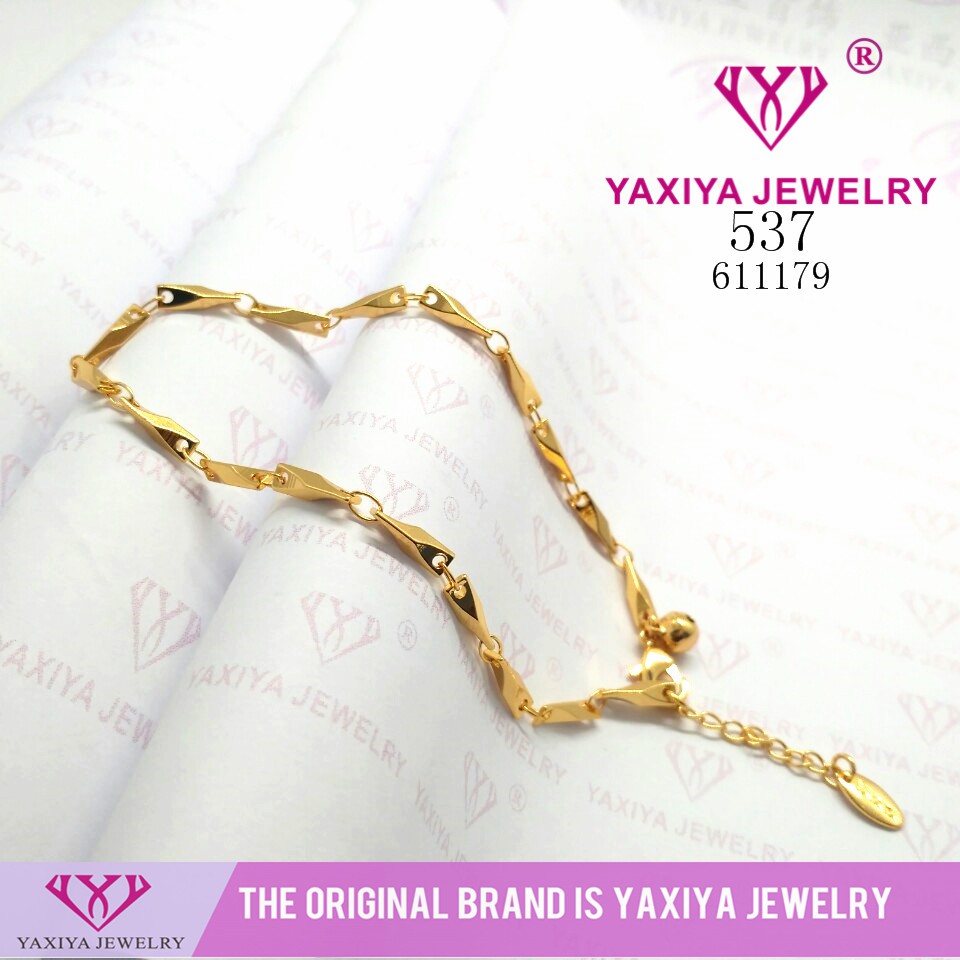 

Gelang Kaki Rantai Balok Lapis Emas Perhiasan Imitasi Gold Yaxiya Jewelry 537