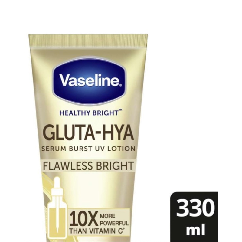 Vaseline gluta hya body serum uv lotion Flawless Bright 300Ml vaseline body lotion Healthy Bright Pr