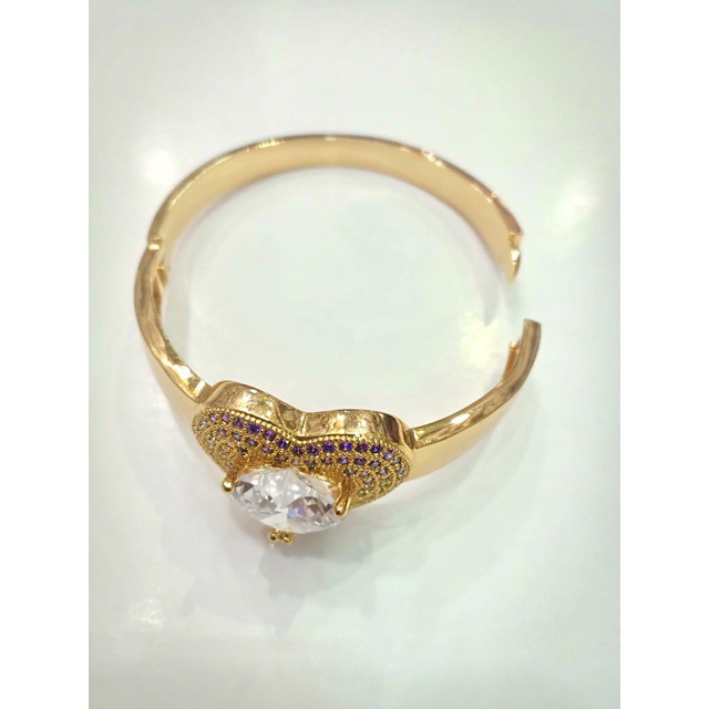 Gelang tangan wanita love mata/ lapis emas gold