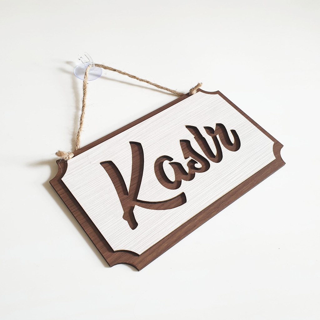 Sign Cafe KASIR KOTAK - Nail Your Art - Signage Laser Cutting