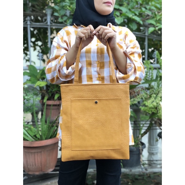 Tote Bag bahan kulit