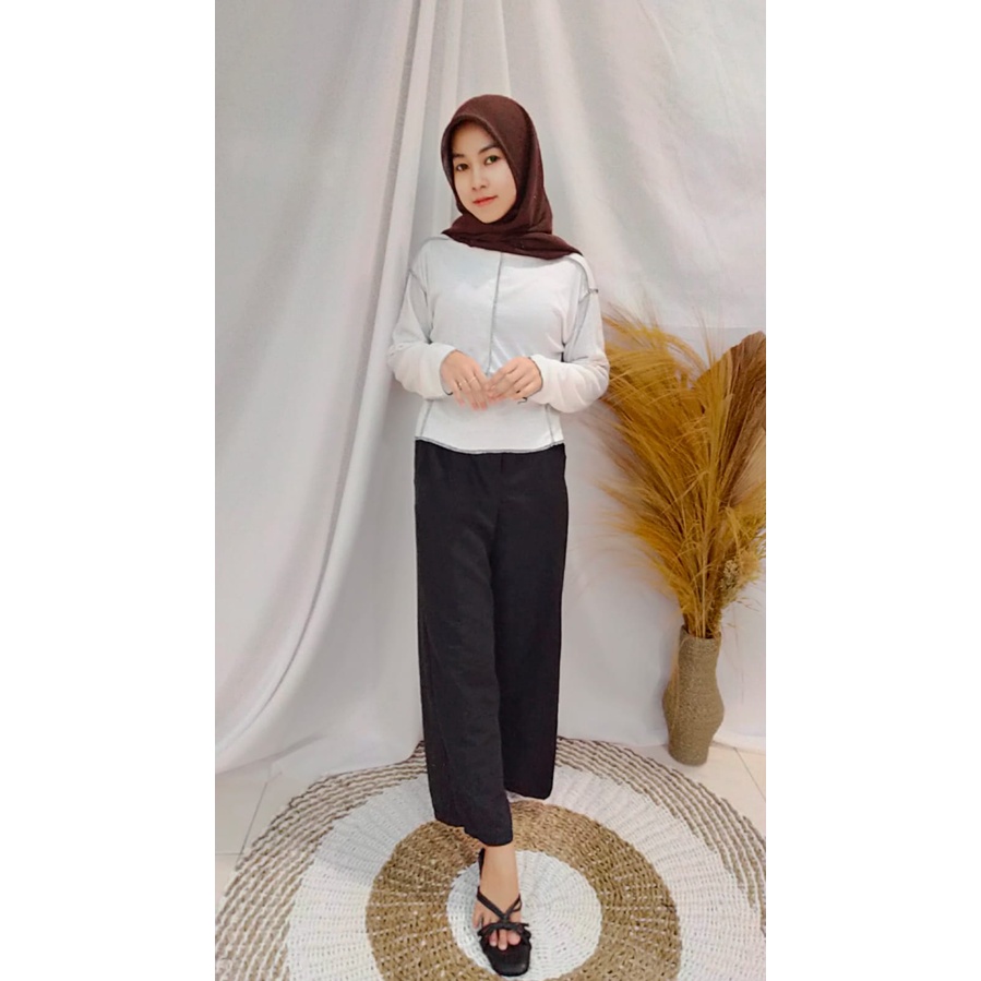 Marie Top Blouse Oversize RIB