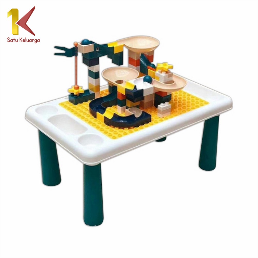 Satu Keluarga Meja Belajar Anak M39 M111 Mainan Edukasi DIY Building Block Bricks / Mainan Blok Bang