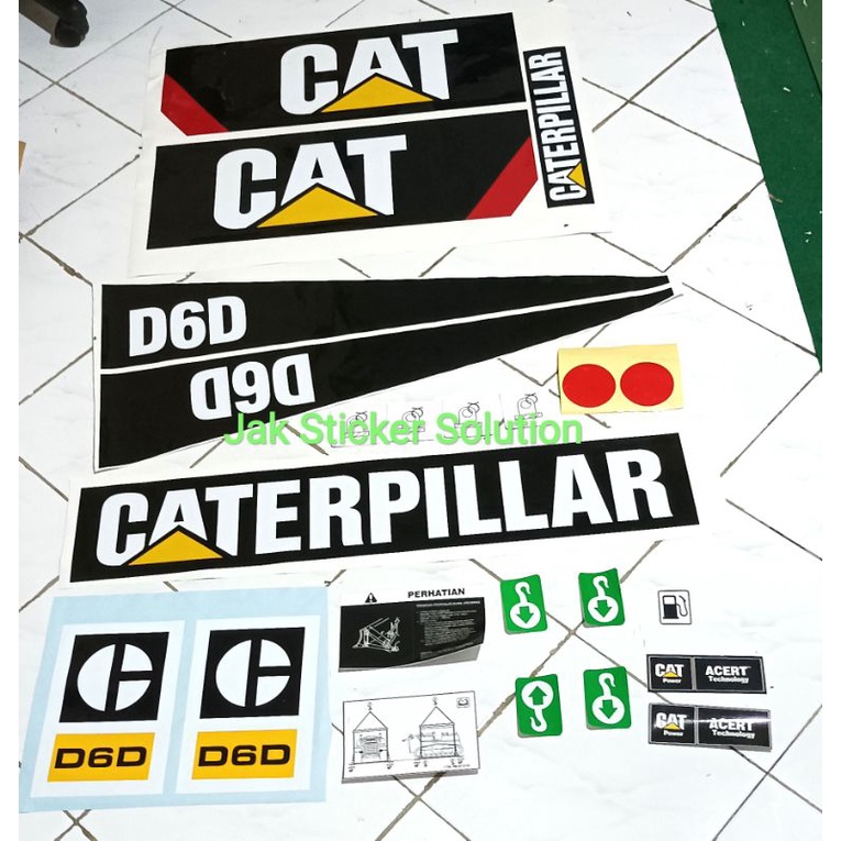 

Stiker Dozer Caterpillar Cat D6D Decal Alat Berat