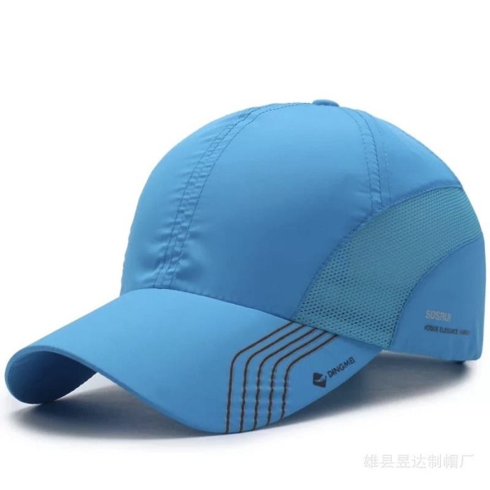 Topi Baseball Cap Outdoors Pria Wanita Quick Drying Hat Topi SDSRUI