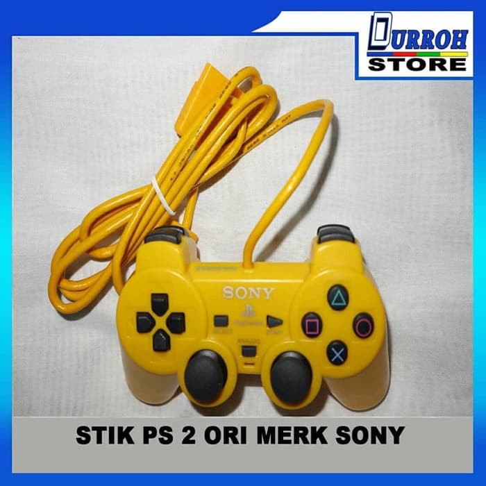 Terbaru Stik PS 2 Merk Sony (Original Product) Warna Kuning
