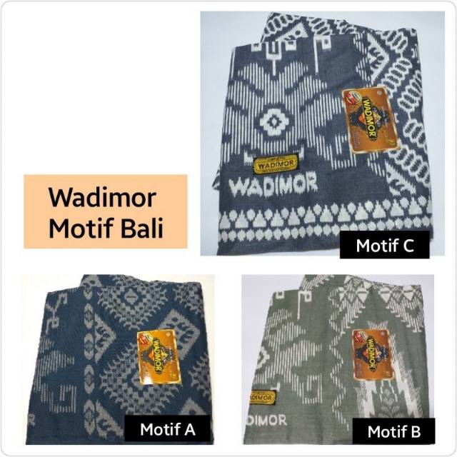 SARUNG WADIMOR MOTIF BALI / SARUNG WADIMOR MOTIF MASQOT / SARUNG WADIMOR MOTIF KEMBANG MULTICOLOR