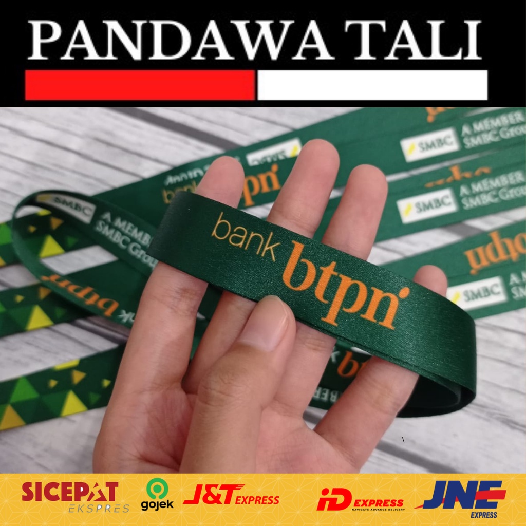 

Lanyard Bank BTPN Hijau Custom/Lanyard Custom Printing