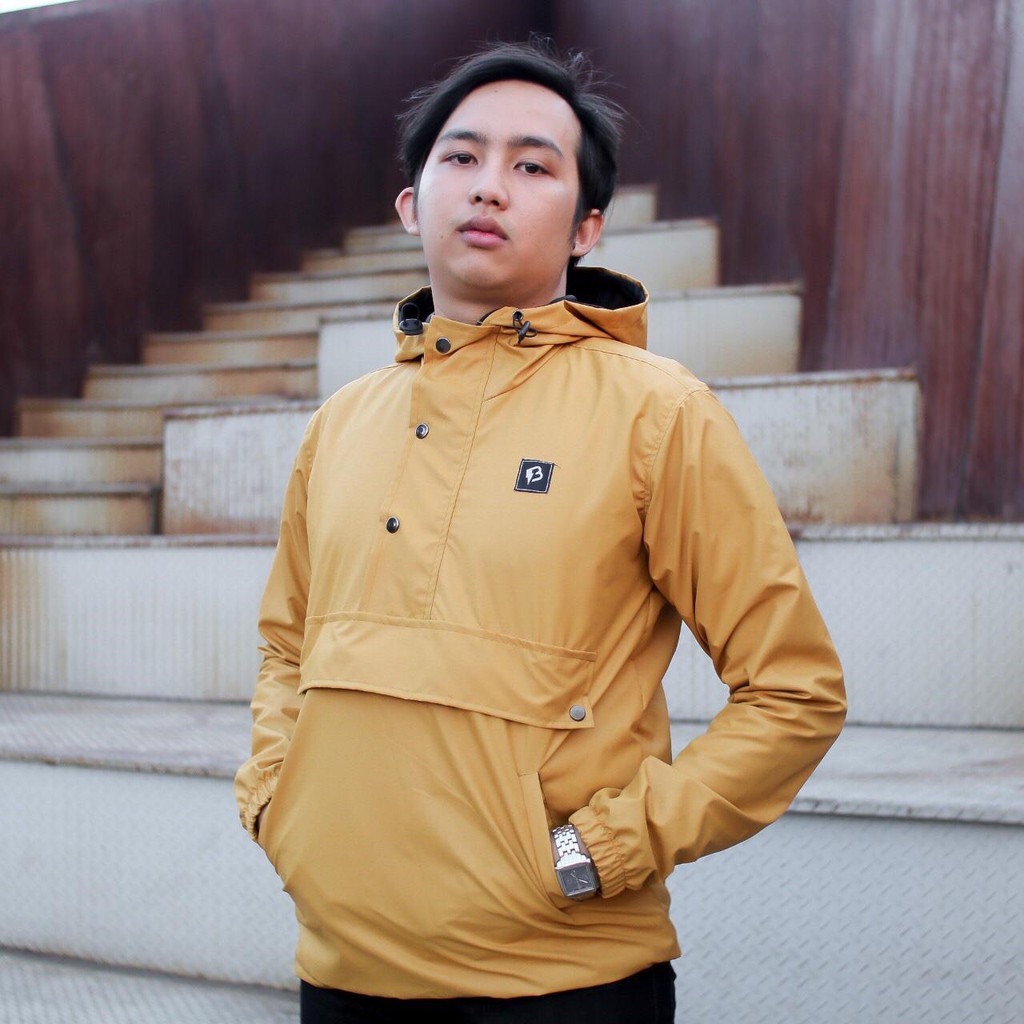 Jaket Cougle Polos Warna Kuning Jaket Parasut Polos Jaket Outdoor Polos Jaket Premium