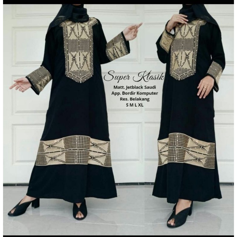 ABAYA EXCLUSIVE JETBLACK SAUDI PREMIUM