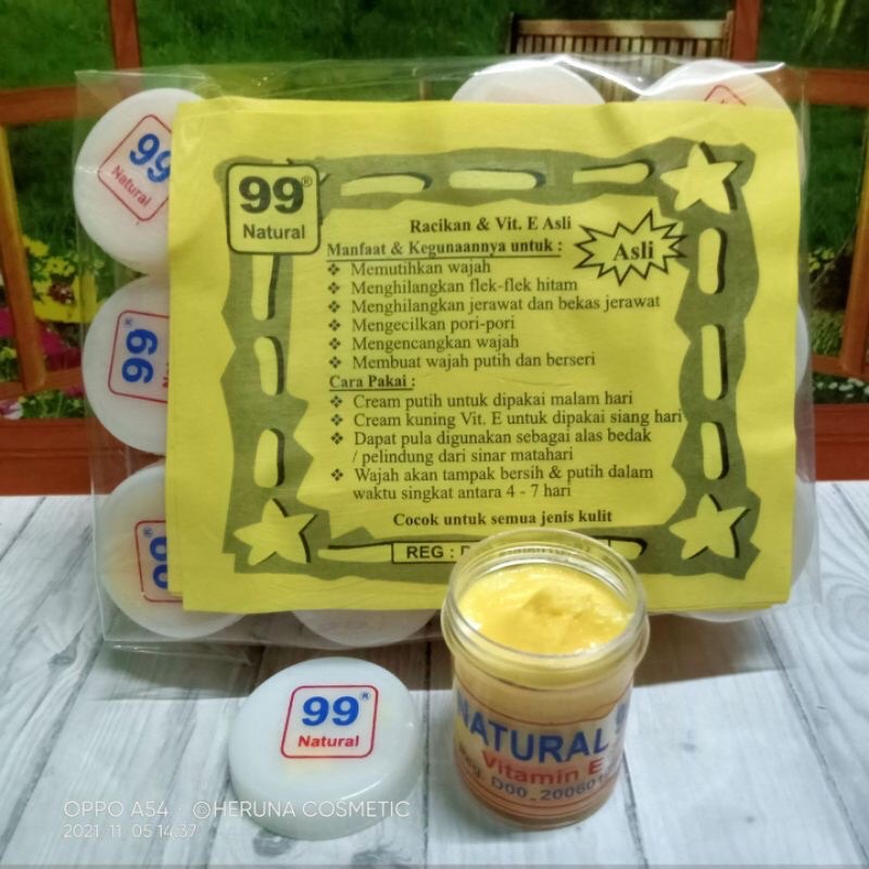 Cream Natural 99 Siang / Malam Ecer