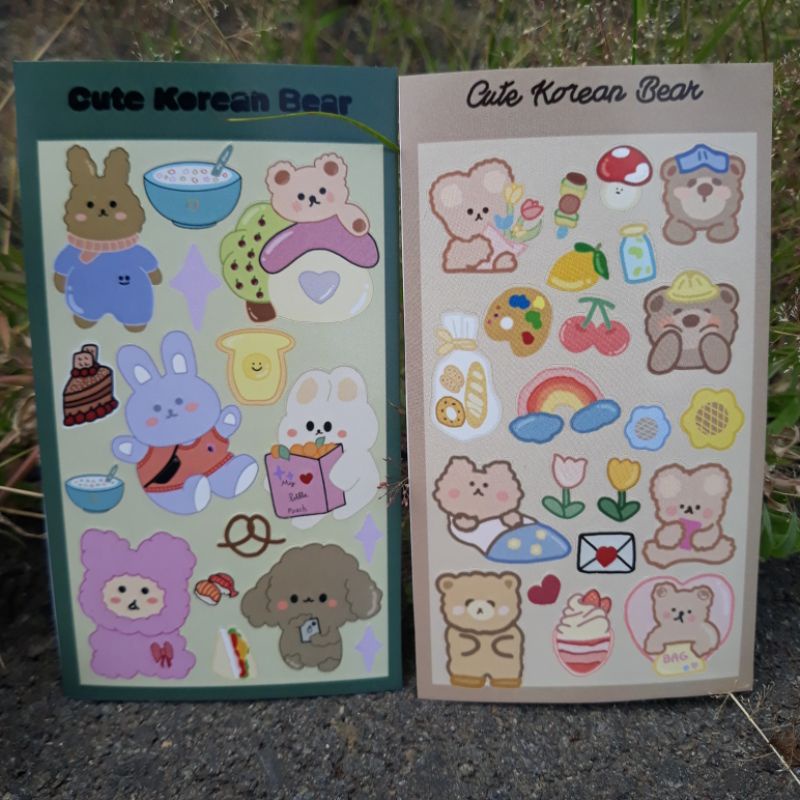 Sticker bear aesthetic cute