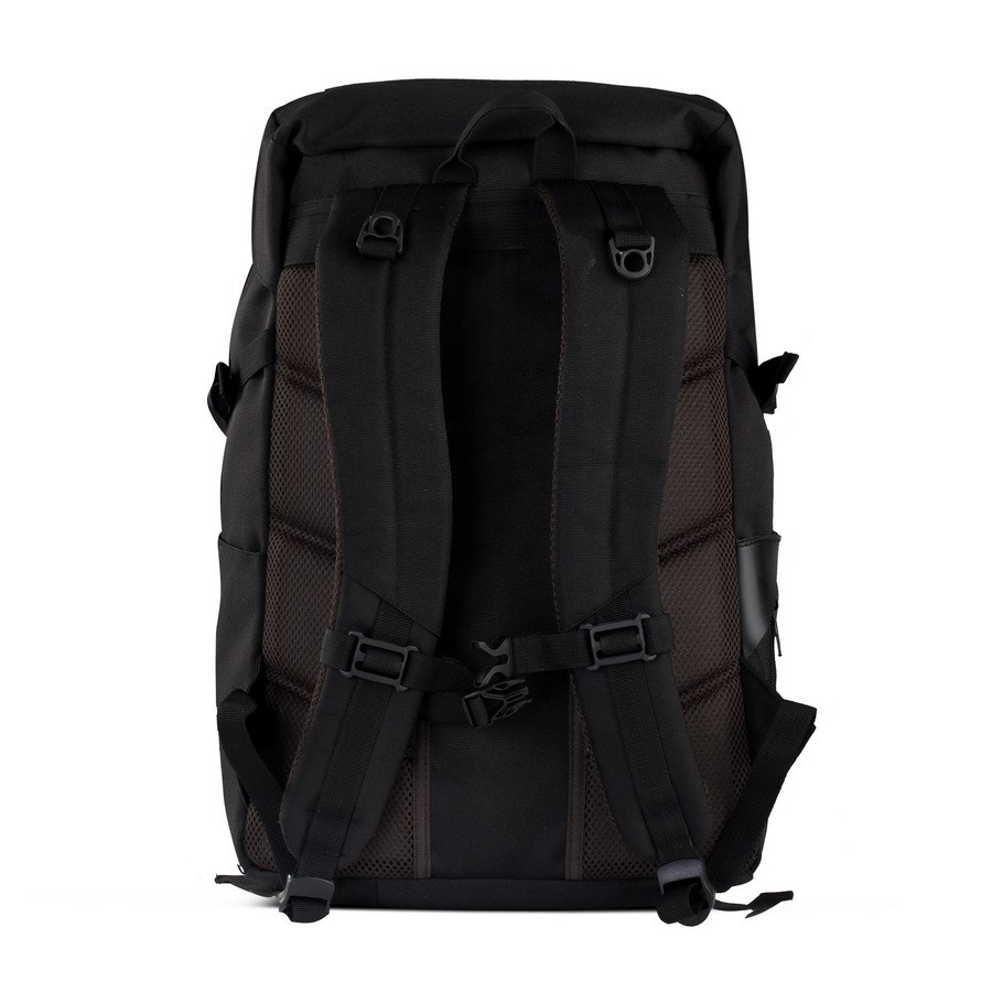 BORA BLACK ORIGINAL x ATVA Tas Ransel Casual Hitam Pria Daily Backpack Kuliah Kampus Kerja Kantor Sekolah SMA SMK Remaja Dewasa Tas Punggung Laptop Ukuran Besar 14 Inch Bagpack Distro Premium Outdoor Travel Traveling Bag Keren Terbaru Kekinian Branded