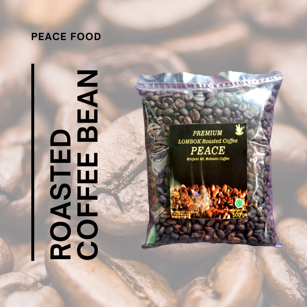

Kopi Biji Sangrai Lombok Robusta Roasted Bean diproses dari biji kopi pilihan Lombok, 500 gr, 60k
