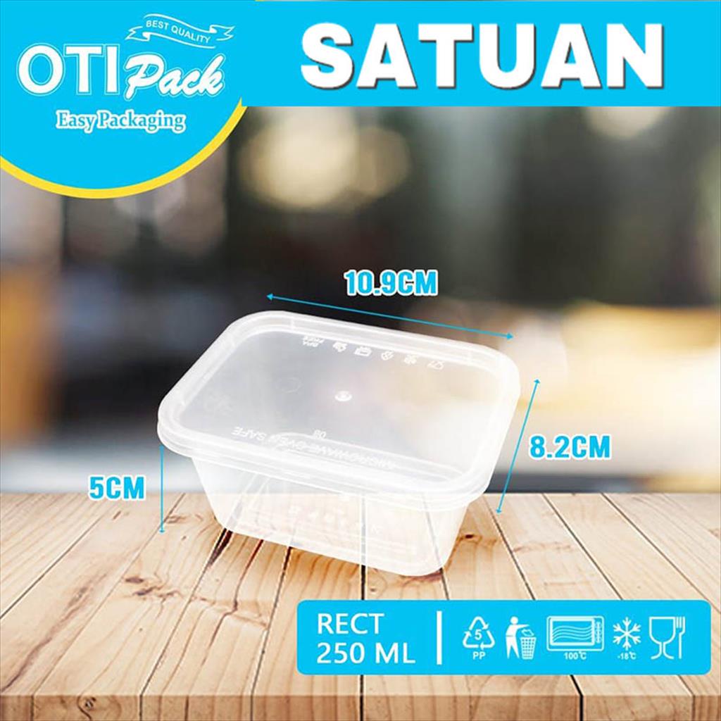 Thinwall Satuan/thinwall Kotak Makan 250ml Thinwall Otipack OTS250