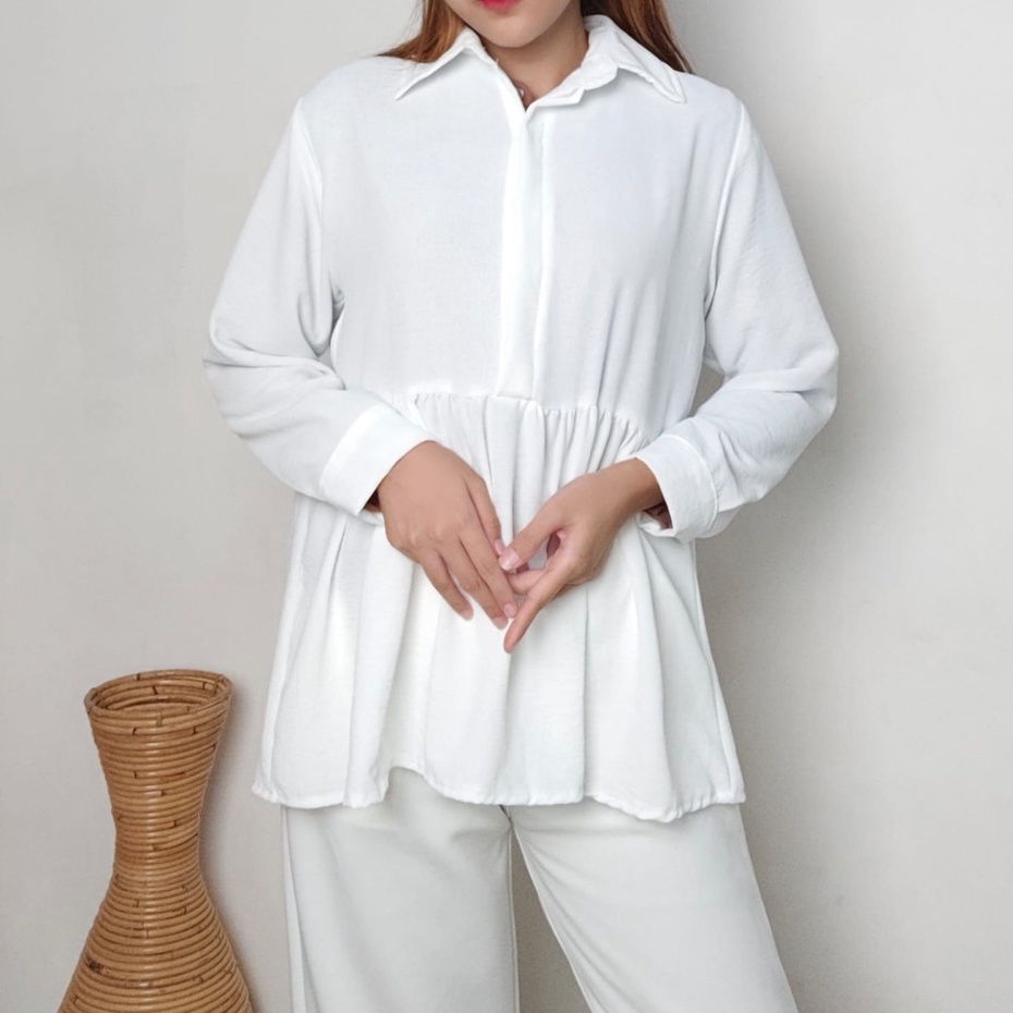 CALLISTA BLOUSE/BLOUSE WANITA/BAHAN CRINKLE/BLOUSE