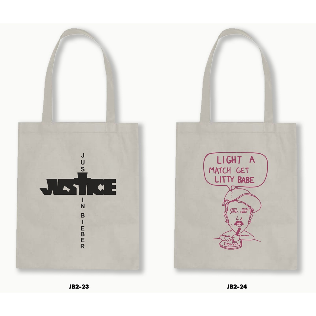 TOTE BAG BLACU - JUSTIN BIEBER 04