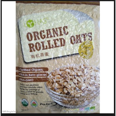 

LOHAS Organic Rolled Oats (500gm)