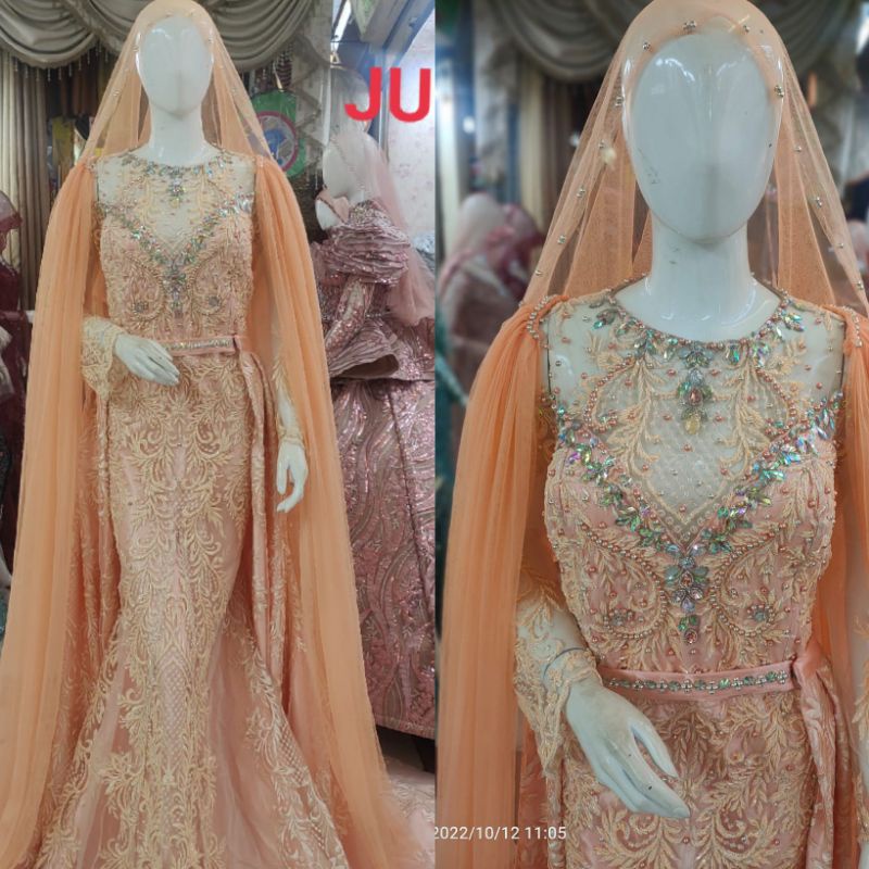 TERBARU GAUN SLIM DUYUNG FULL PAYET JUMBO//GAUN WEDDING