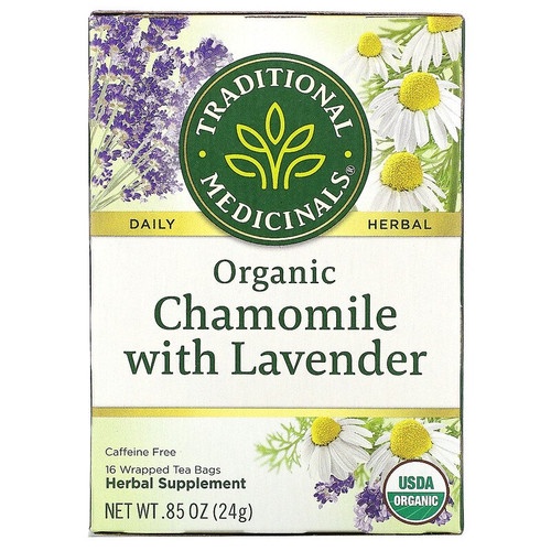 

Traditional Medicinals Organic Herbal Tea Chamomile & Lavender 24 Gram