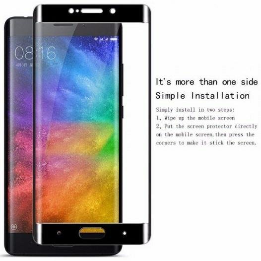 Xiaomi Mi Note 2 New Edge Anti Gores Kaca - Xiaomi Mi Note 2 New Edge 3D Full Cover Tempered Glass