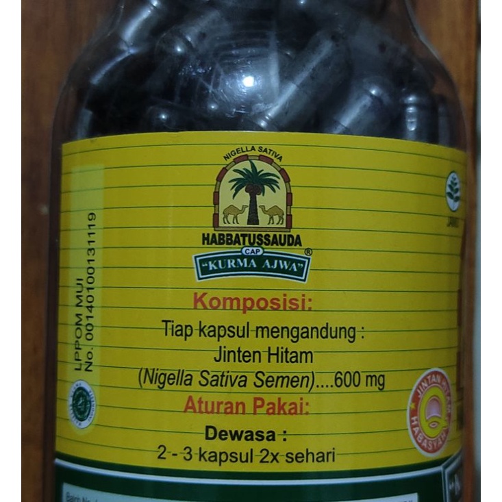 Habbatussauda Kurma Ajwa 210 cap