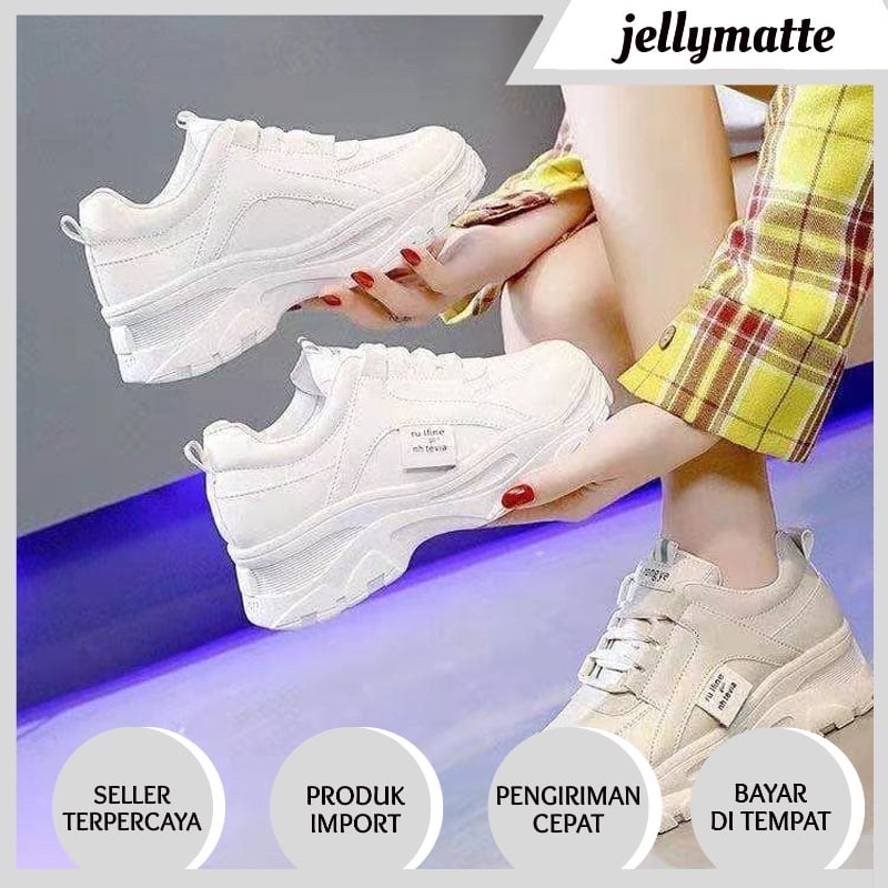 SEPATU WANITA IMPORT - LEVINE SEPATU WANITA SNEAKERS IMPORT SP1962 B-2 JAKARTA