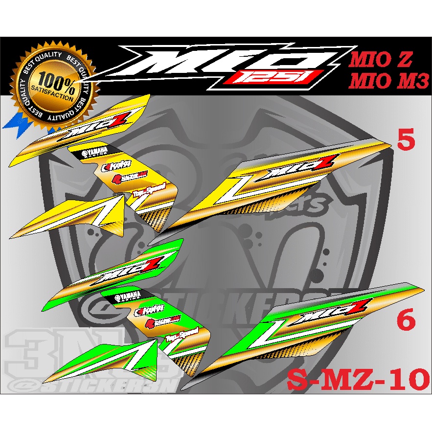 stripping variasi mio 125, stripping variasi mio z, stripping variasi mio m3, sticker variasi mio m3
