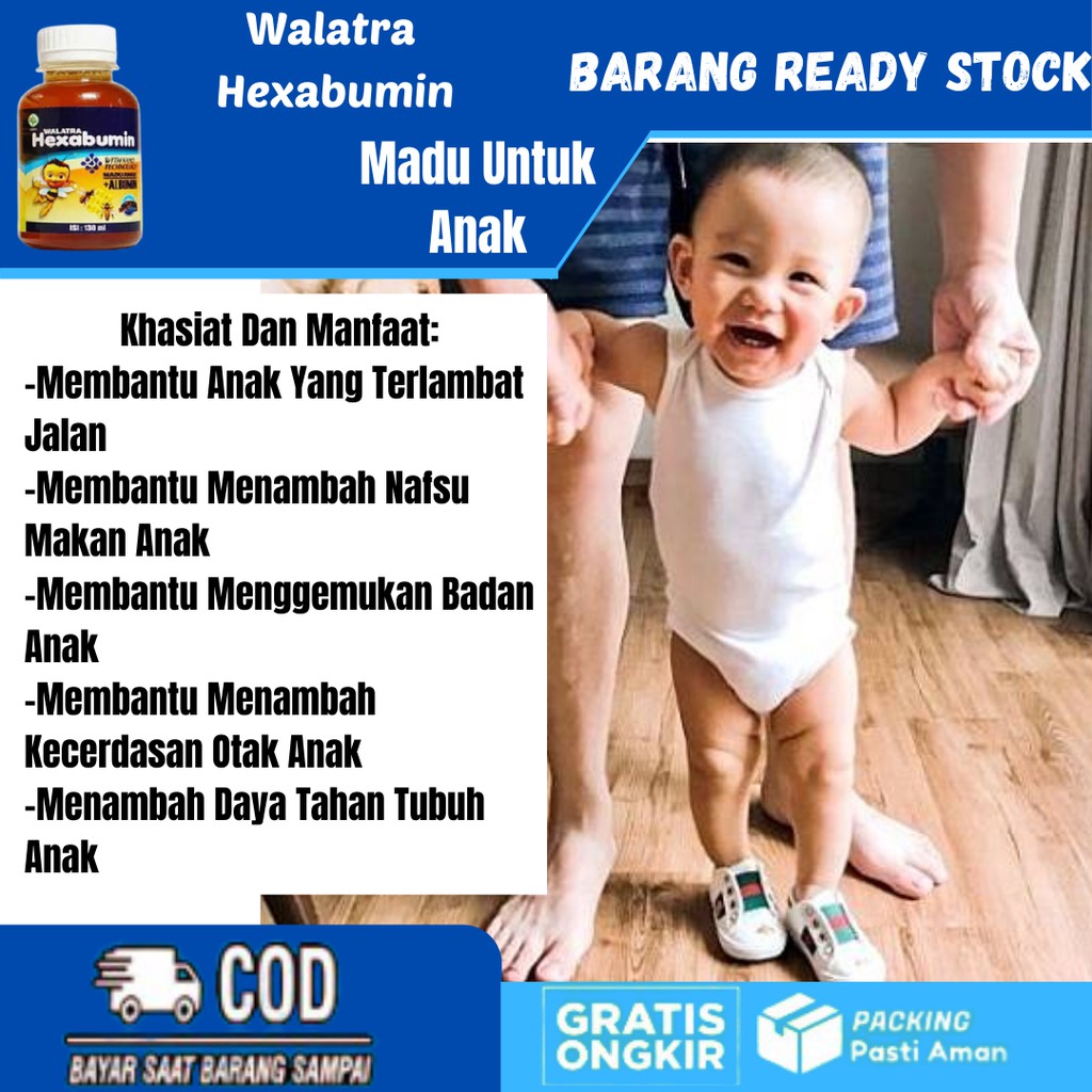 Obat Tradisional Agar Anak Cepat Berjalan,Madu Memperlancar Jalan Anak,Walatra Hexabumin