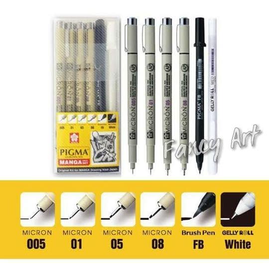 

Sakura Pigma Manga Basic Set ( Micron - FB - Gelly Roll )