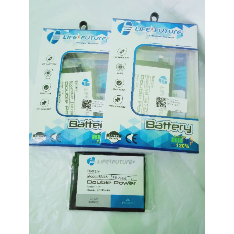 Baterai/Batre Redmi 7/redmi note 8/BN 46 Double power