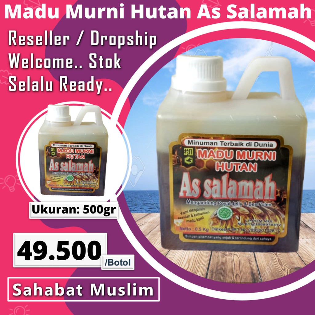 

Madu Hutan As Salamah 500gr - Madu Hutan Riau Asli Madu As Salamah