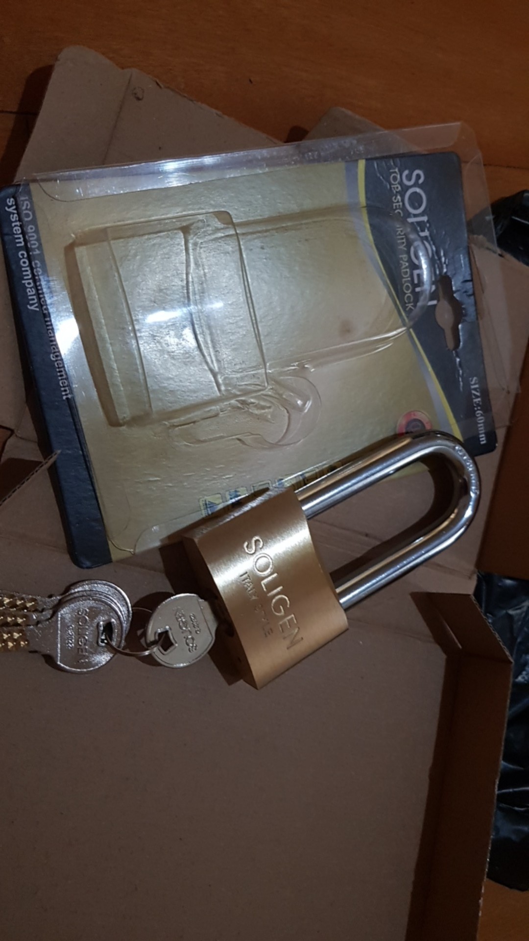 Gembok Soligen 60 Mm Panjang Kuningan Computer Key