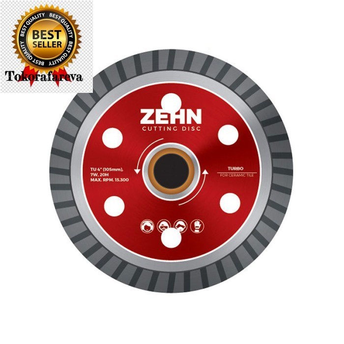 Zehn Diamond Disc Turbo / Mata Potong Granit F/Granite Zdc-04 4Inc