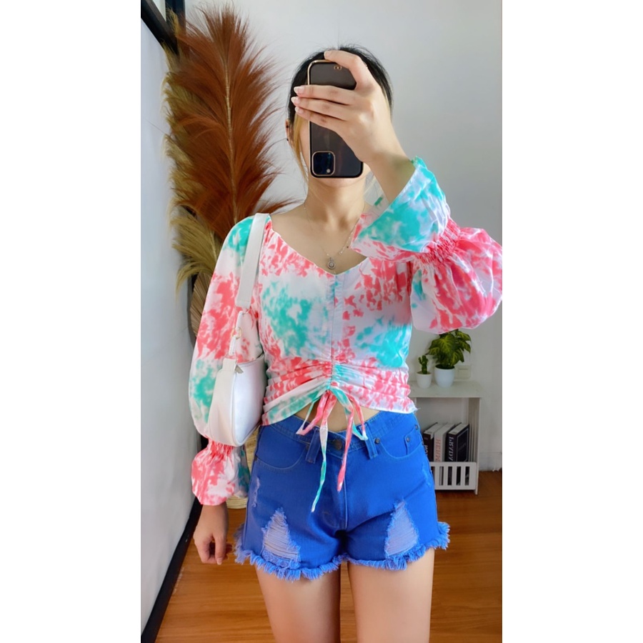 RX FASHION - LIMITED SALE DISYA SERUT TIEDYE BAHAN MICRO TIE DYE FIT L