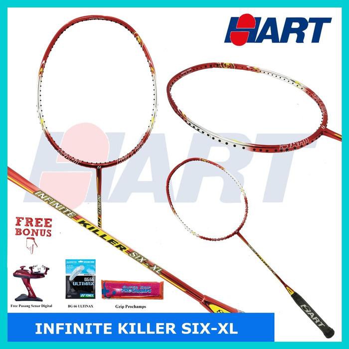 mantul habis badminton HART INFINITE KILLER SIX XL SIX-XL RAKET BADMINTON ORIGINAL