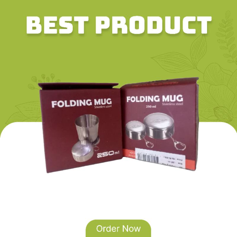 folding mug / mug stainless steel / mug air minum / mug lipat / mug camping
