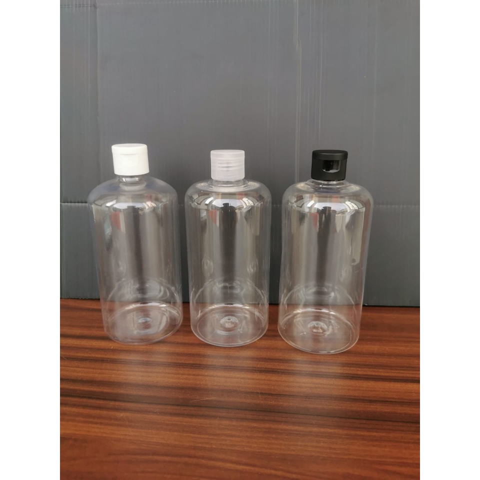 Botol FLIPTOP PET 500 ml 500ml Bening Clear Transparan