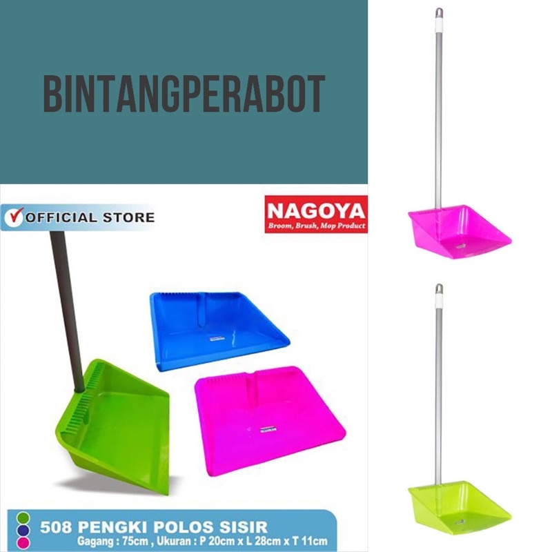 NAGOYA Pengki Sampah Plastik / Serok Sampah Plastik / Sapu Nilon Karakter / Sapu Plastik Nagoya