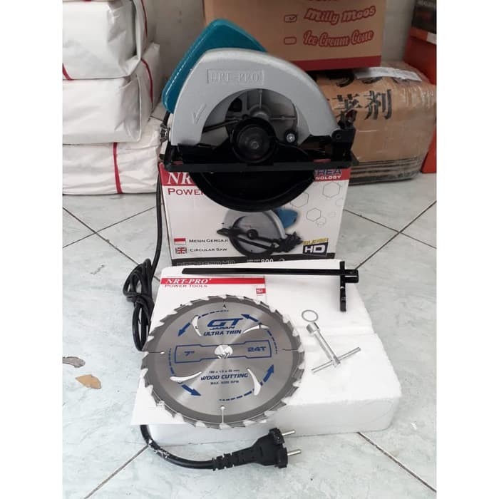 Nrt Pro 2600hd Mesin Circular Saw 7 Mesin Gergaji Kayu 800watt