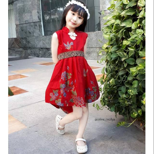 Ethnickidswear Cheongsam Batik Anak Qipao Batik Cheongsam Couple Batik Couple Dress Imlek Baju Imlek
