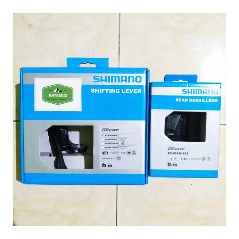 RAYA88 SHIMANO SHIFTER RD DEORE M5100 11s LONG FD DEORE ORI JAPAN VIA