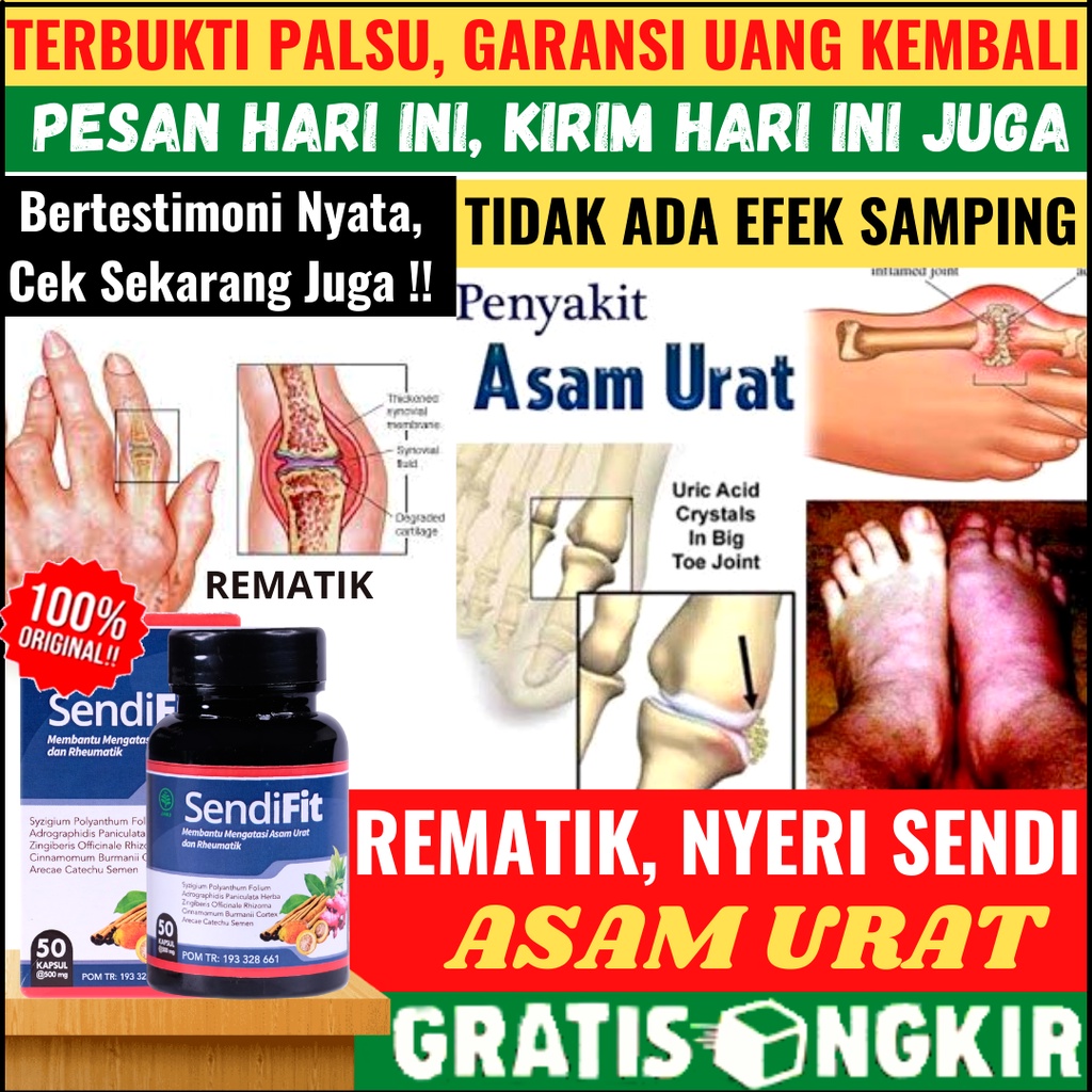 Obat Herbal Asam Urat dan Kolesterol Nyeri Sendi Obat Rematik Pegel Linu Kesehatan Sendi Tulang Send