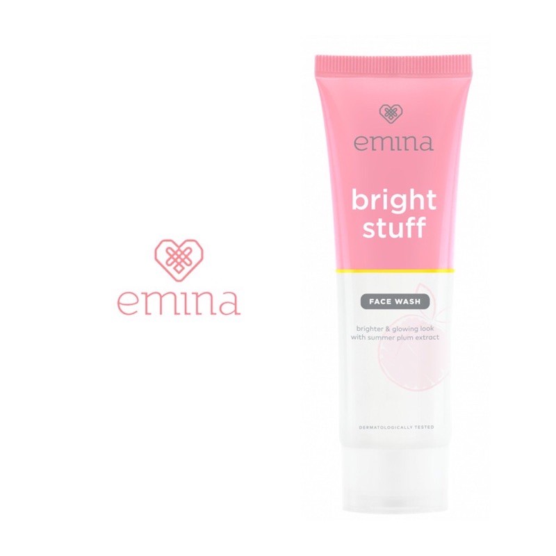 Emina Bright Stuff Facial Wash 50 ML Original Pencuci Muka Pembersih Wajah Original By Myshopbdg22