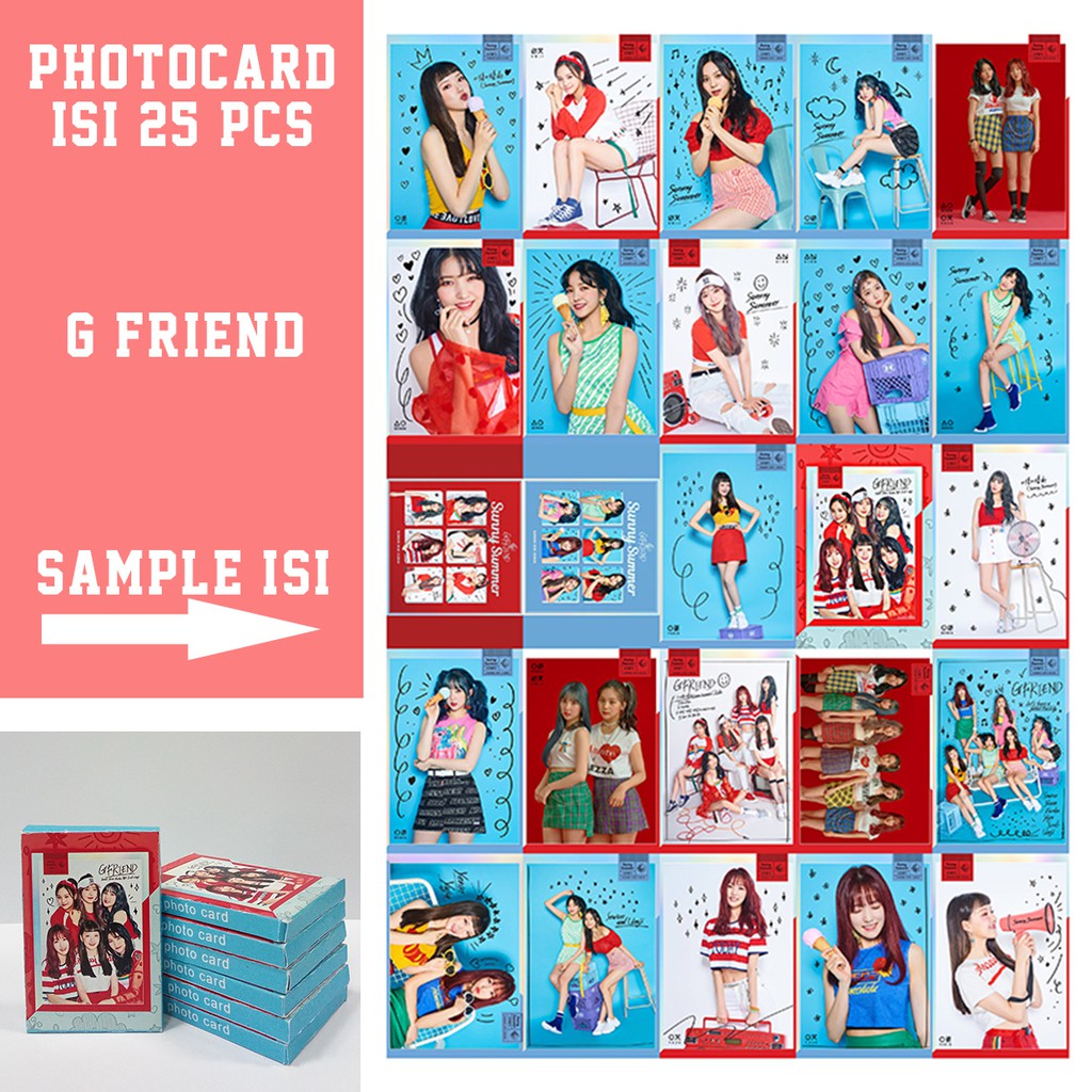 Photocard gfriend 1pack isi 25pcs (cod )