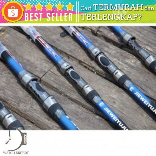 Joran Pancing Portable Telescopic Epoxy Resin 2.4M/6 - JIEWEIYUJU  Biru