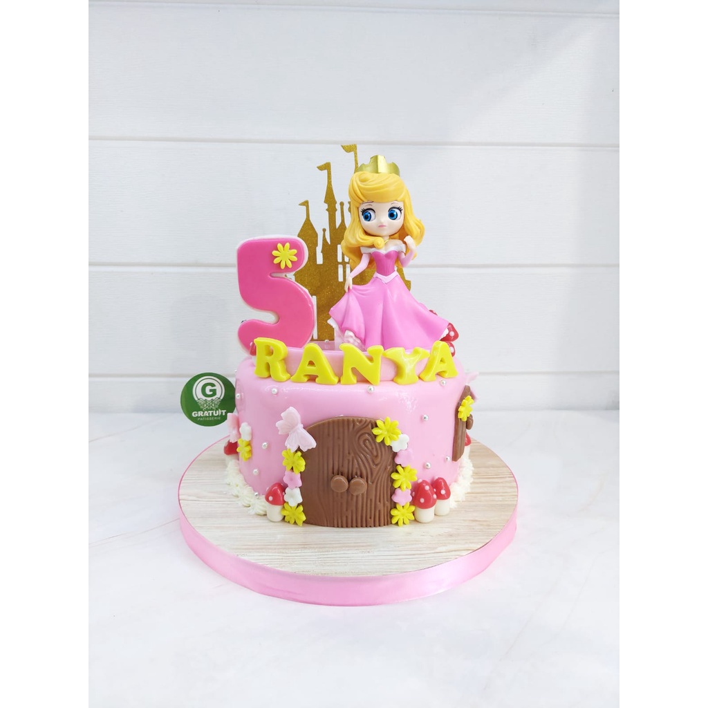 

PRINCESS AURORA / KUE ULANG TAHUN UK 15CM