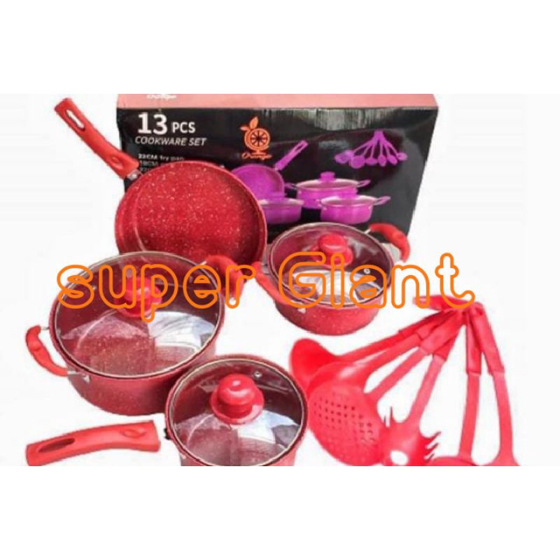 Panci Set 17 Pcs Marble GSE Murah